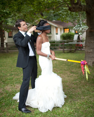 Reception pinata fun and games
