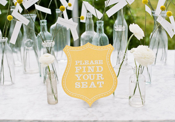 Yellow seating chart