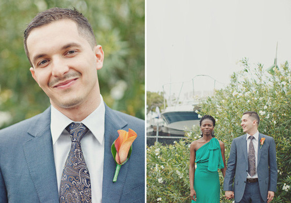 Groom and bride outfit change