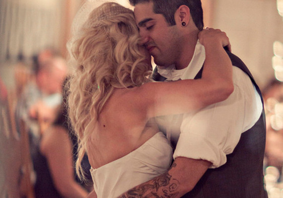 Intimate first dance moment