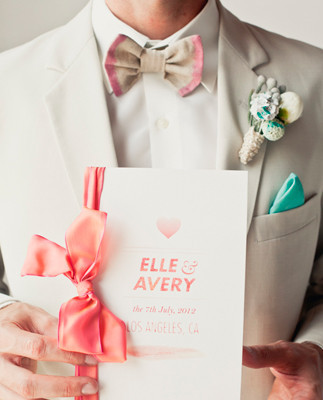 Simple orange invitations