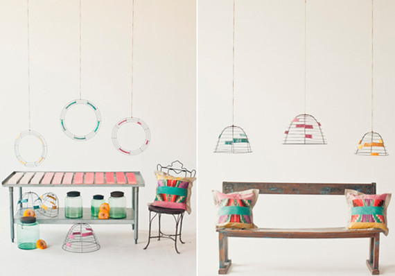 Colorful artistic, indie reception decor