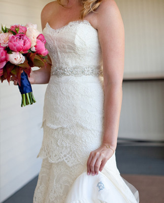 Rivini lace bridal dress detail