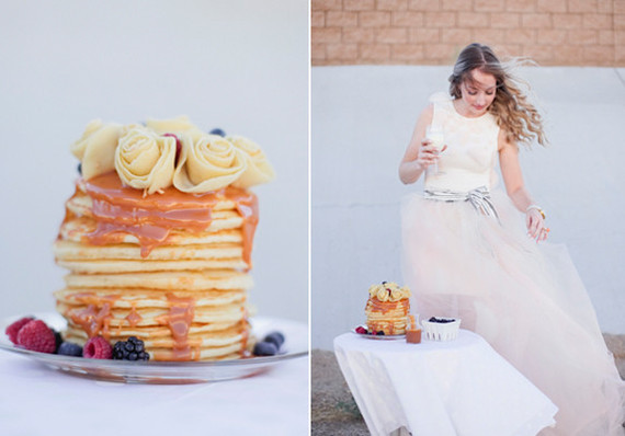 Pancake breakfast spread
