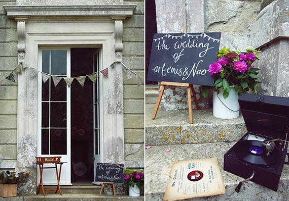 Bunting ceremony decor