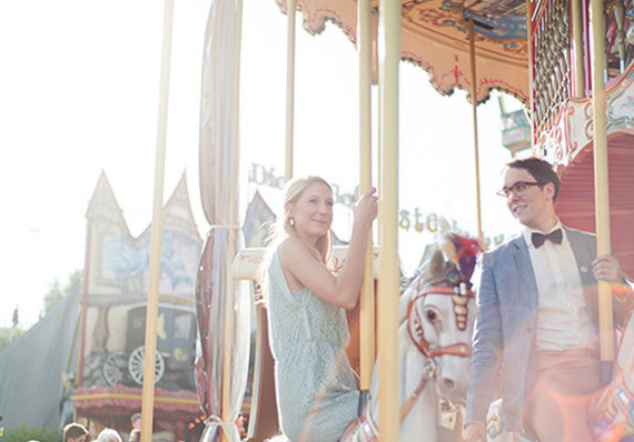 Carnival engagement merry-go-round