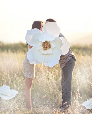 Giant paper orchid accent