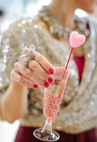 Heart drink stirrers