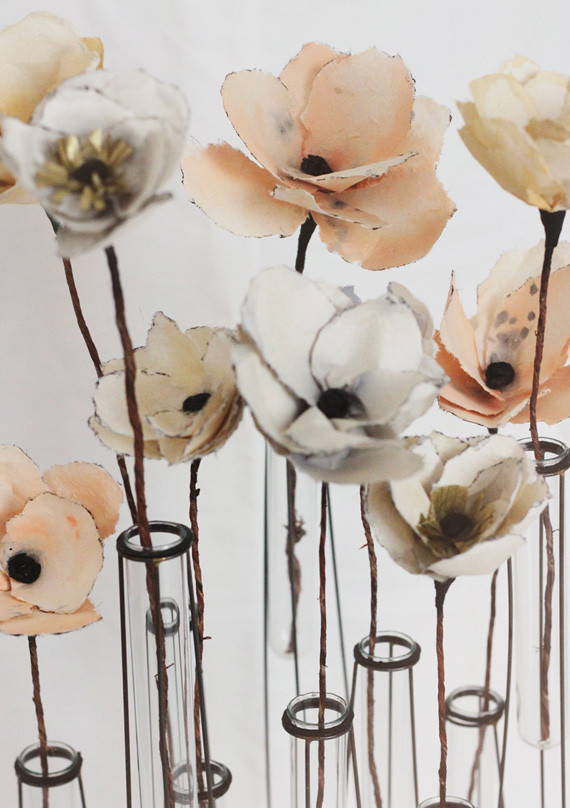 Watercolor paper flowers