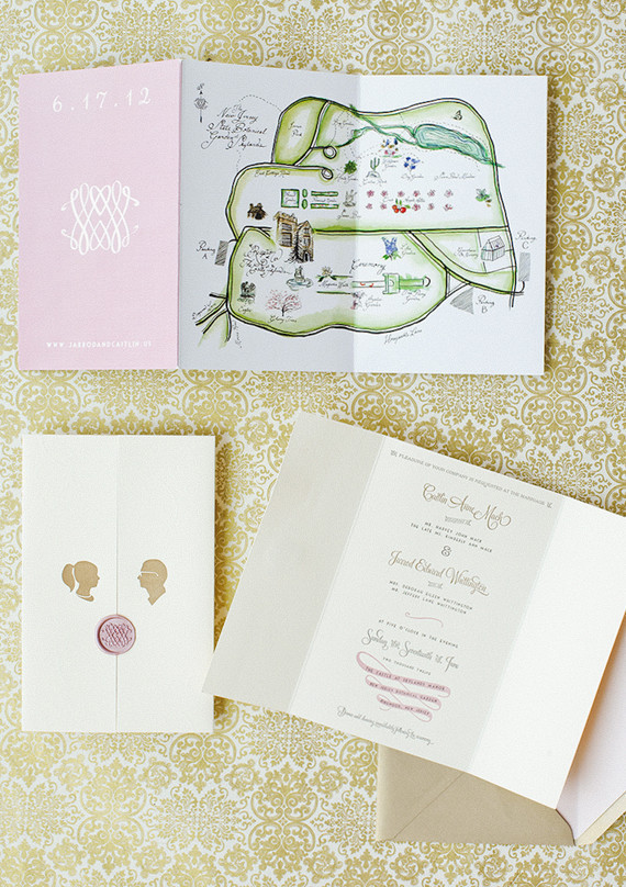 Silhouette Wedding Invitation Suite