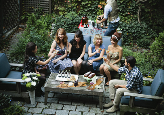 Blue Courtyard Couches