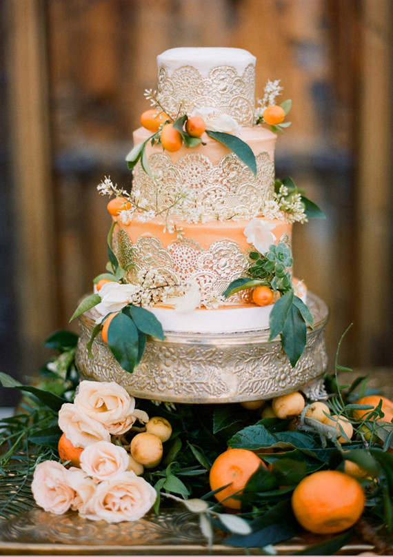 Orange and Lace Cake