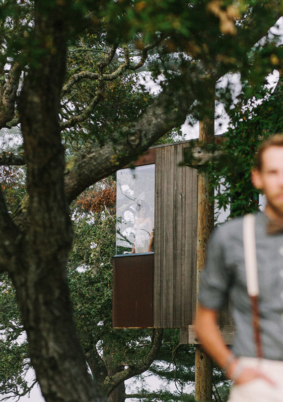 Looking through the window portrait