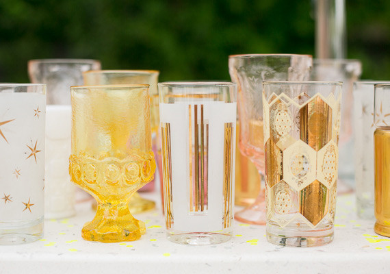 Mixed Colorful Glassware