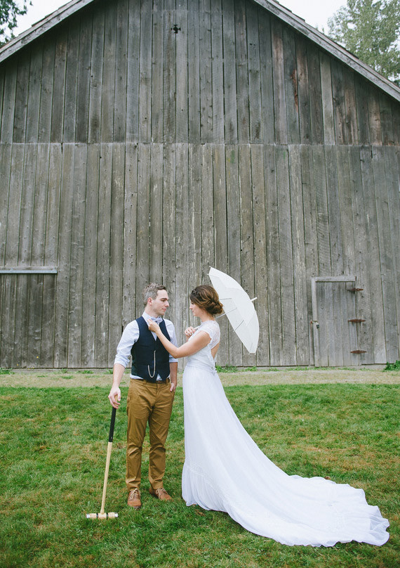 Croquet and Umbrella Portrait