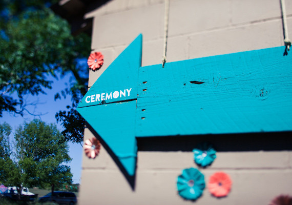 Colorful Wood Arrow Sign