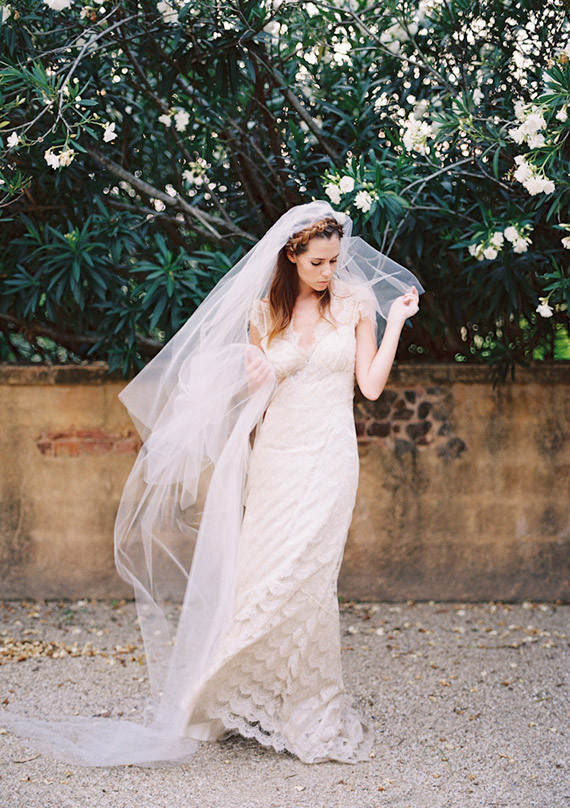 Scalloped Lace Claire Pettibone Gown