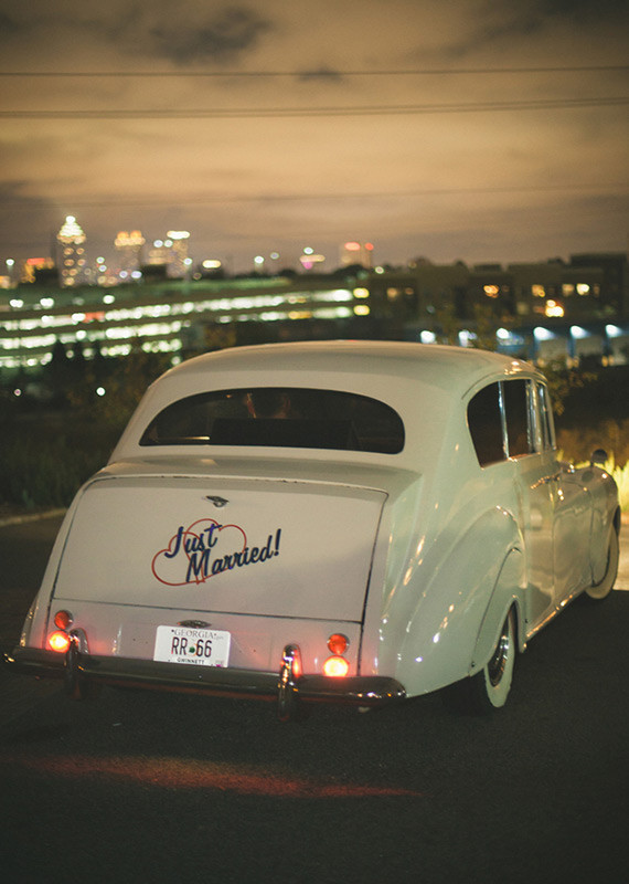 Just Married Car Decal