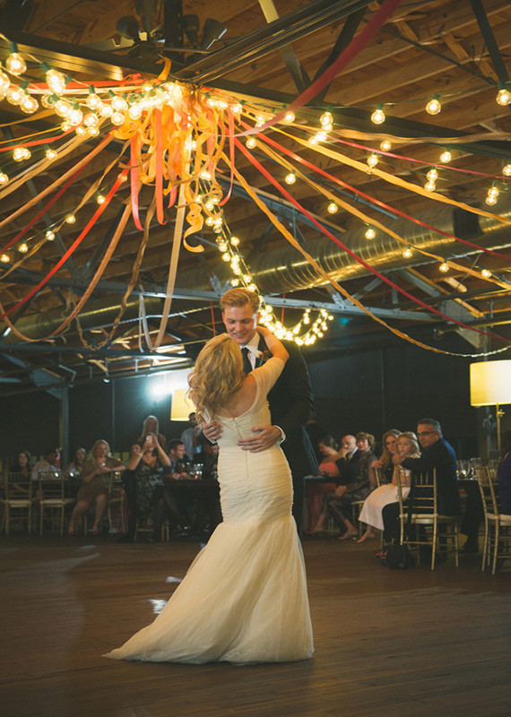 Pink and Yellow Ribboned Ceiling