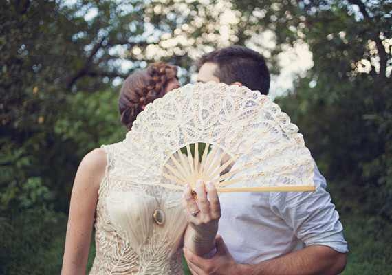 Vintage Fan Portrait