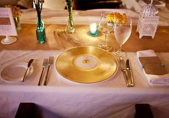 Gold Record Place Settings