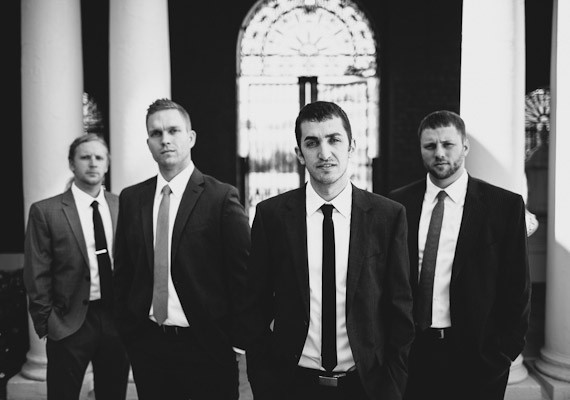 Mixed J.Crew Groomsmen Suits