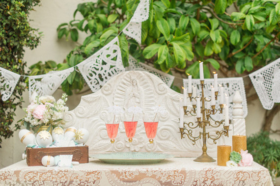 Romantic Latin Inspired Champagne Table