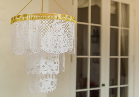 Papel Picado Flag Chandelier