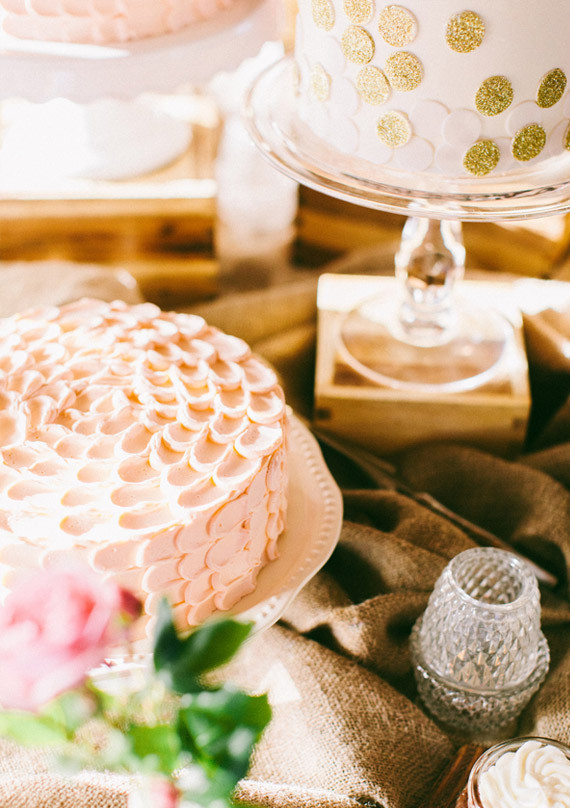 Pink Scalloped Frosting Cake