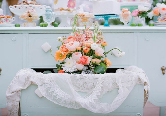 Spring Tea Party Floral Cabinet
