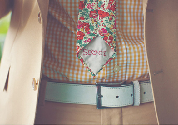 Bright Yellow Suit and custom Floral Tie