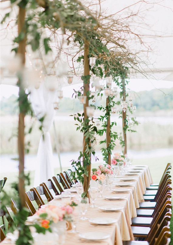 Ivy Trellis Table Decor