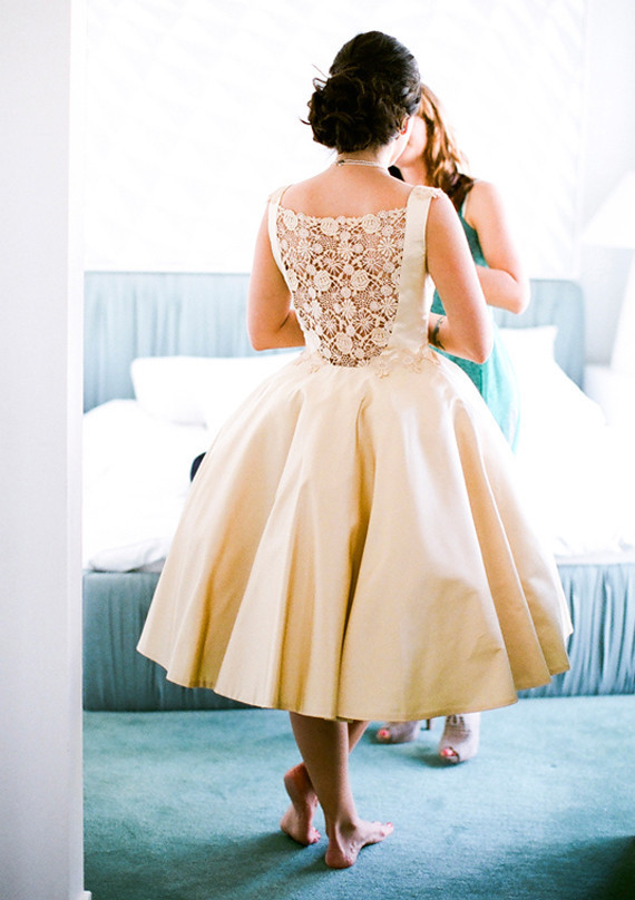 vintage Edith Palm dress by Sarah Aaronson