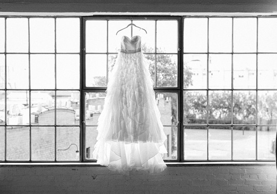 chiffon ruffle polka dot wedding dress