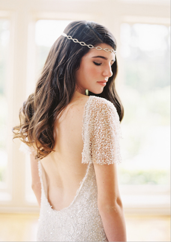 Low Back And Something Blue Gown