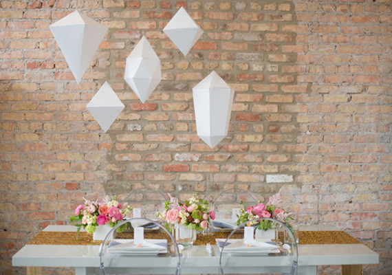 Pastel Geometric Reception Decor