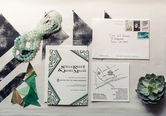 Bohemian Art Deco Invitations