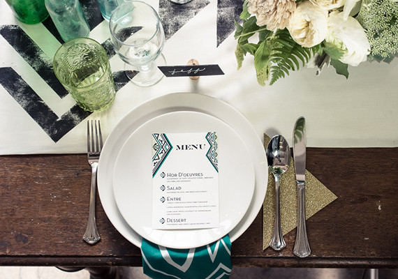 Bohemian Art Deco Place Setting