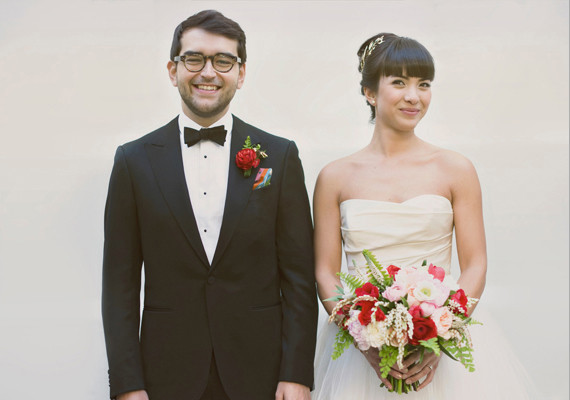 Wes Anderson-inspired Wedding Portrait