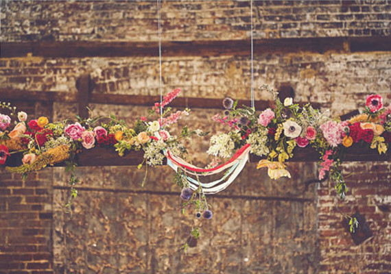 Hanging Rafters Floral Decor