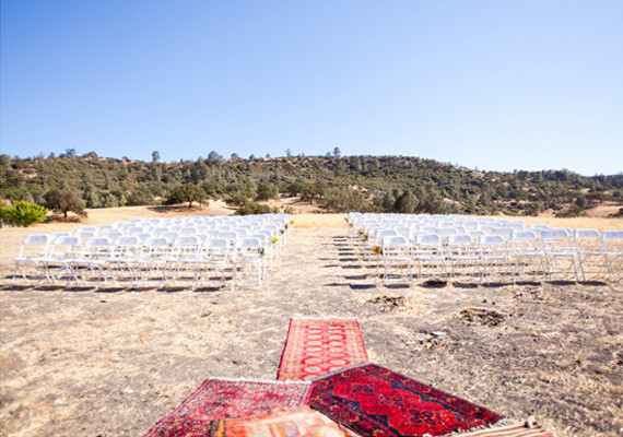 Figueroa Mountain Ceremony with Colorful Rugs