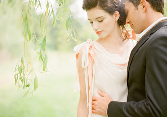 Samuelle Couture Dip Dyed Ribbon Dress