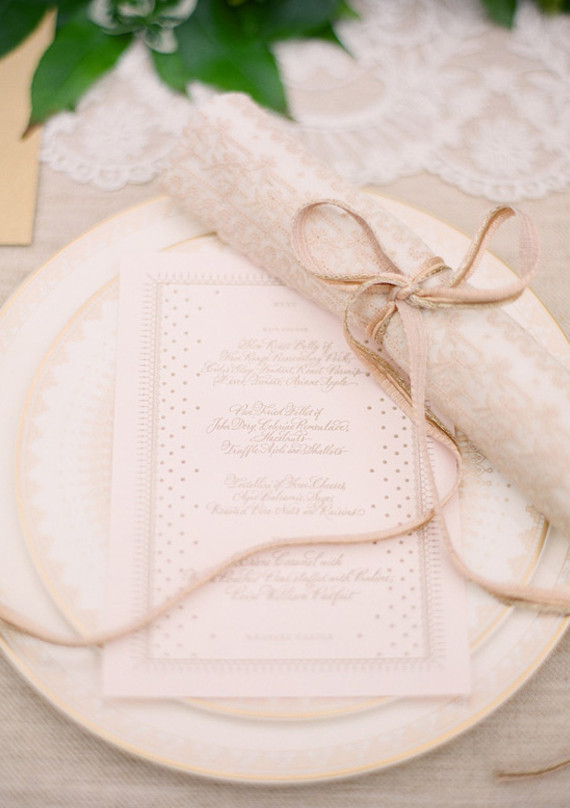 Vintage Ireland Gold and White Place Setting