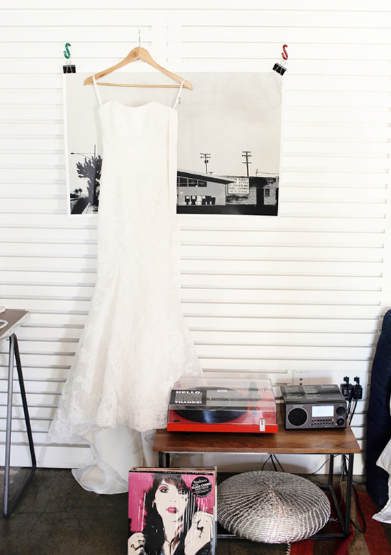 Enzoani Wedding Dress with Record Player