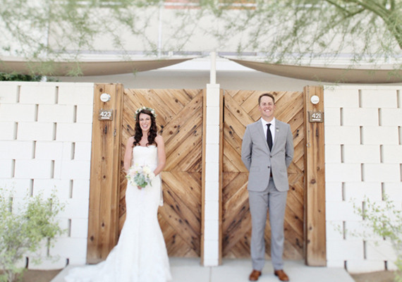 Enzoani Dress and J. Lindeberg Suit