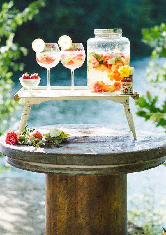 Summer Fruit Infused Water Station