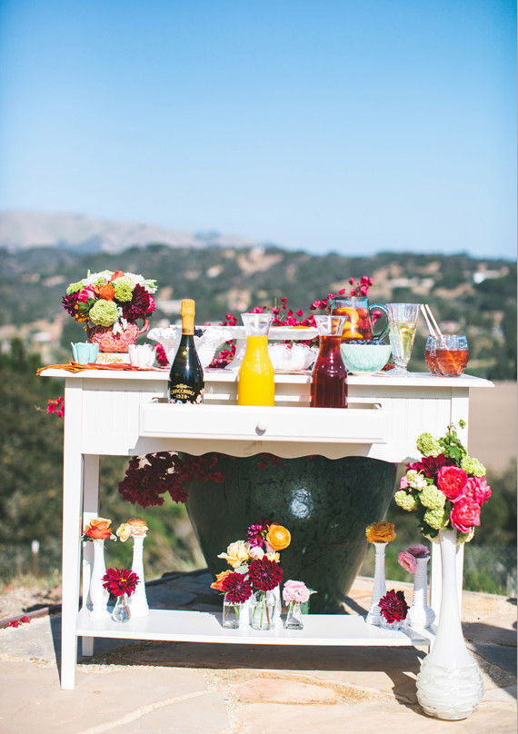 Bellini Bar on White Dresser
