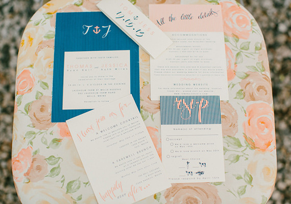 Nautical Maine Wedding Invitations