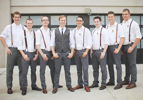 Vintage Kansas City Wedding Groomsmen