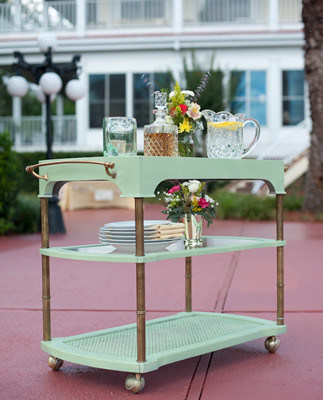 Mint bar cart
